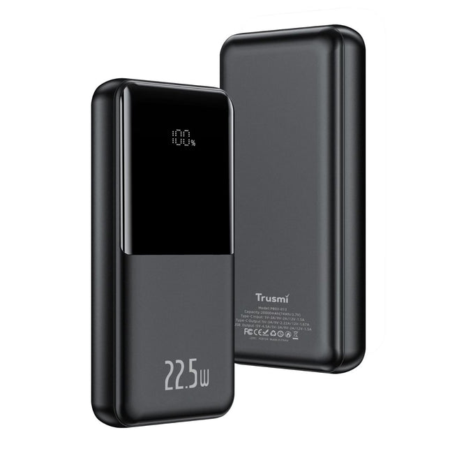 TRUSMI Power Bank PB03-013 | 20000mAh High-Capacity | 22.5W PD Fast Charge | Smart Digital Display