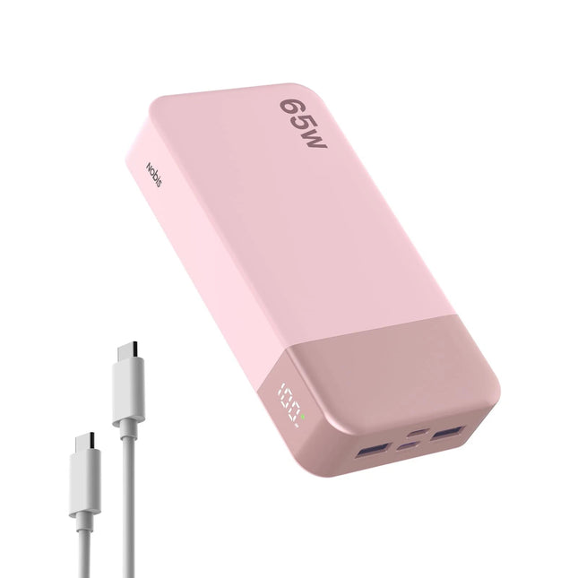 Nobis Power Bank | 20000mAh High-Capacity | 65W PD Fast Charge