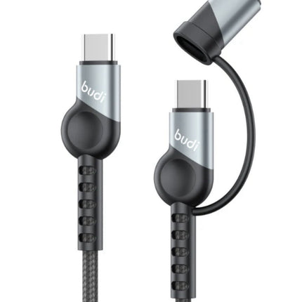 Budi 2-in-1 PD Fast Charging Cable 20W USB-C Data Sync Cable