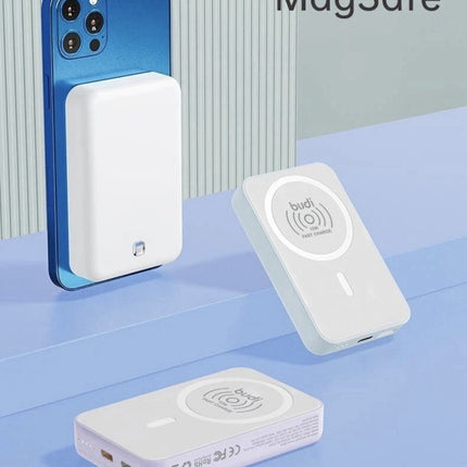 Budi PD 20W Magnetic Wireless Power Bank with 15W Wireless Charge and Dual Input