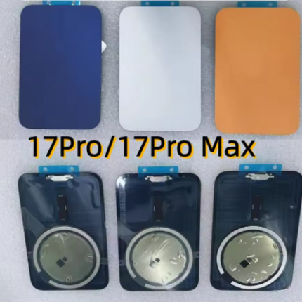 Back Glass iPhone 17 Pro+Lens +MagSafe White
