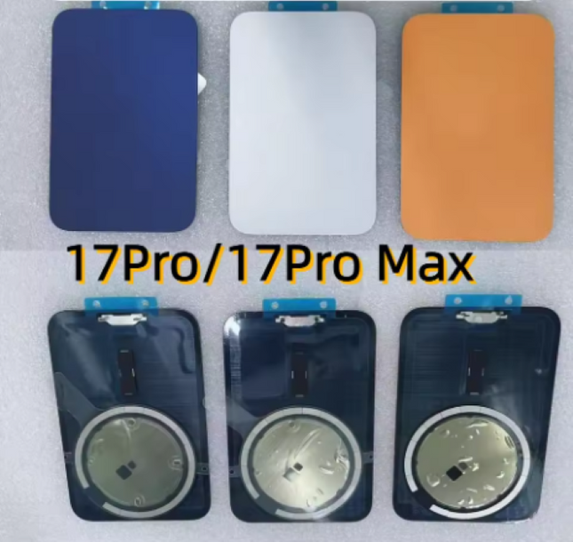 Back Glass iPhone 17 Pro Max +Lens +MagSafe Orange
