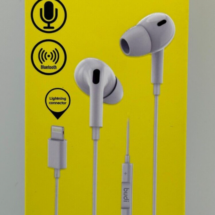 Budi Earphone With Remote and Mic, Lightning Connector, High Call Quality & Base