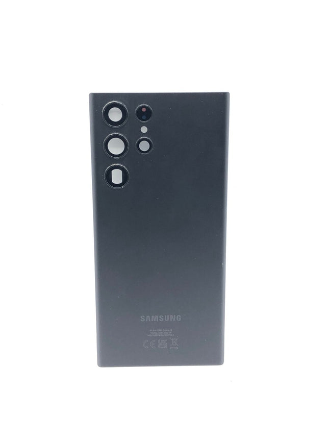 Galaxy S22 Ultra Rear Back Glass Battery Cover Camera Lens Adhesive Black