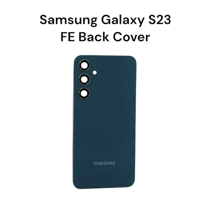 Galaxy S23FE Rear Back Glass Battery Cover Camera Lens Adhesive Blue
