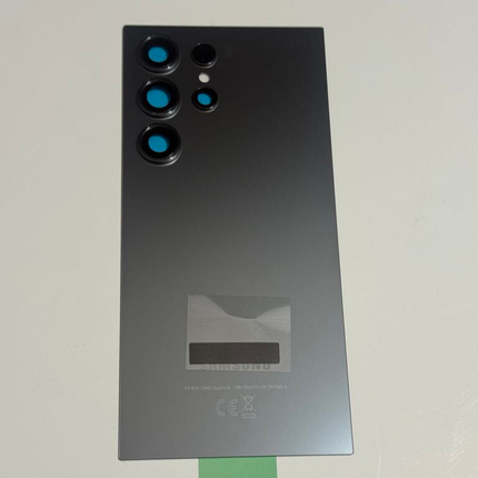 Galaxy S24 Ultra Rear Back Glass Battery Cover Camera Lens Adhesive Black