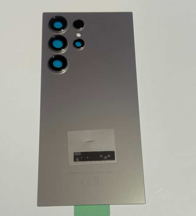 Galaxy S24 Ultra Rear Back Glass Battery Cover Camera Lens Adhesive Grey/White