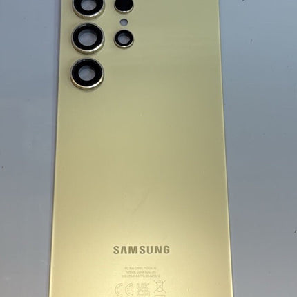Galaxy S24 Ultra Rear Back Glass Battery Cover Camera Lens Adhesive Yellow