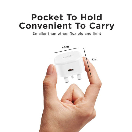Budi Plugs 20W PD Home Charger
