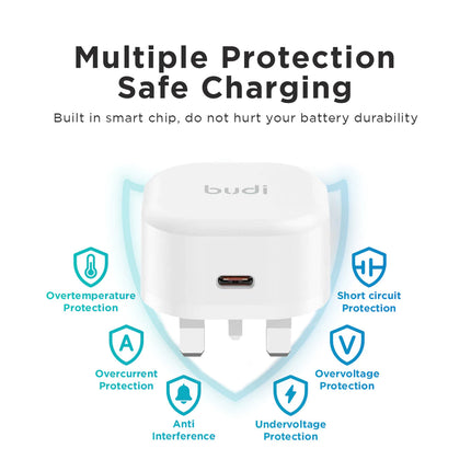 Budi Plugs 20W PD Home Charger