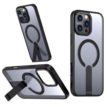 MagSafe Stand Shadow Black Case for iPhone 16 Pro – Premium Protection with Built-in Kickstand & Full MagSafe Compatibility