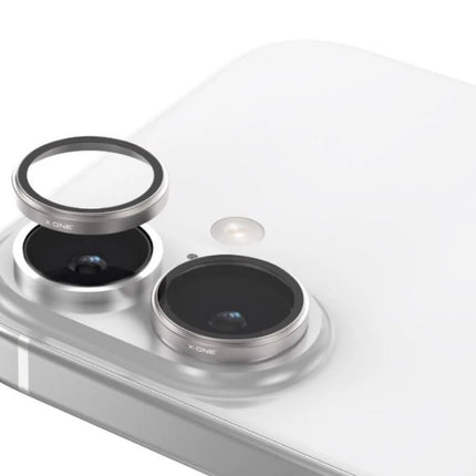 Premium (3 In 1)  Back Camera Glass  iPh 16 Plus/16 Silver