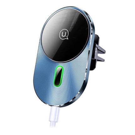 USAMS US-CD170 15W 2-in-1 Magnetic Wireless Charger with Type-C Magsafe Stand for iPhone and Smartphones