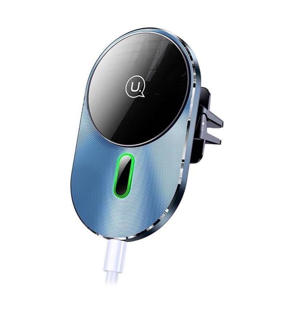 USAMS US-CD170 15W 2-in-1 Magnetic Wireless Charger with Type-C Magsafe Stand for iPhone and Smartphones