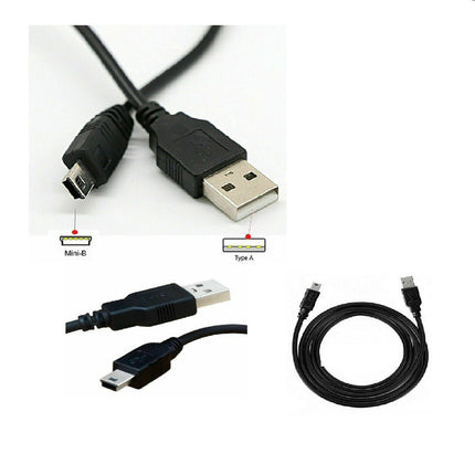 USB A to USB mini-B Charging Sat Nav/Cam Cable (1.5M)