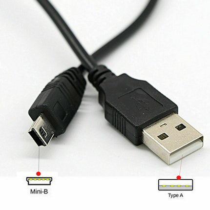 USB A to USB mini-B Charging Sat Nav/Cam Cable (1.5M)