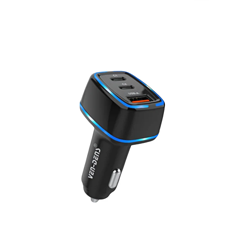 Ven-Des PD 18W/20W Dual USB Type-C Fast Car Charger – Compact Rapid Charging Adapter