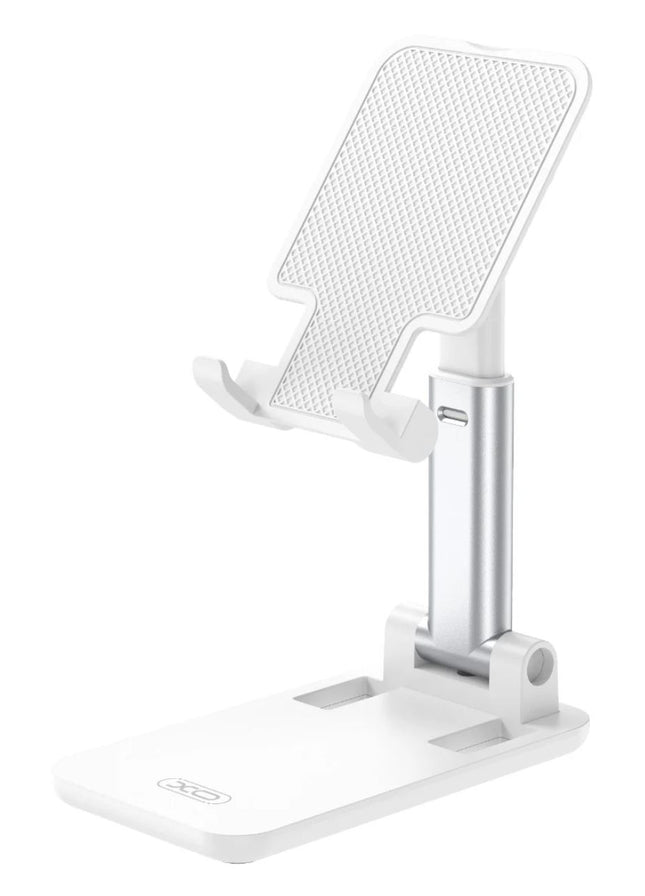 XO C143 Adjustable Desktop Mobile & Laptop Stand – Portable Foldable Holder for Smartphones, Tablets, and Laptops